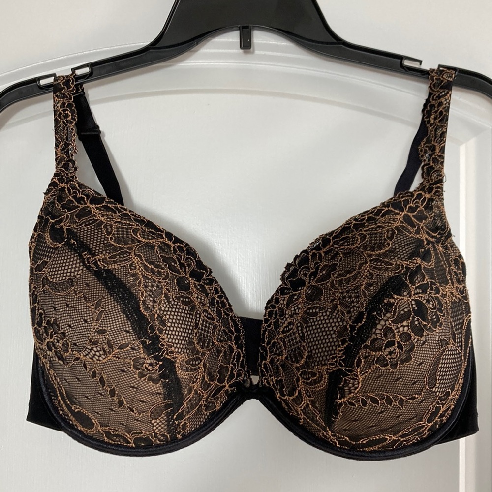 Cacique Black Lace Bra - 38DDD
